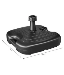 Sonnenschirm-Ständer, Kunststoff, 20 Liter, Ca. B45/T45 Cm -Moderne Garten Mobel Geschaft 1030055 WE BG 001 SchneiderSonnenschirmStaenderKsSchirmst20LGrauD