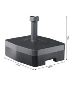 Beo Kunststoff Schirmständer Mit Rollen, 30 Liter, Ca. B41/H40/T49 Cm -Moderne Garten Mobel Geschaft 1412493 WE BG 001 SchirmstKsAnthrZumFuellenN