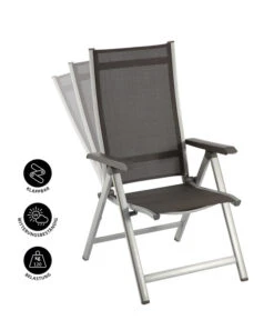 MWH Klappsessel Elements -Moderne Garten Mobel Geschaft 1895457 WE IG 001 ELEMENTSKLAPPSSILBER