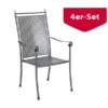 MWH Stapelsessel Excelsior, 4er Set -Moderne Garten Mobel Geschaft 1897685 WE FS 001 ExcelsiorStapelstuhl