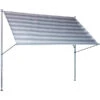 Angerer Klemmmarkise Premium, Gestreift, Ca. B150/H275/T170 Cm -Moderne Garten Mobel Geschaft 2072189 WE FS 001 KlemmmarkisePremium150cmStreifenhellgrau