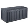 Keter Aufbewahrungsbox Glenwood, 390 Liter, Ca. B128/H61/T65 Cm -Moderne Garten Mobel Geschaft 2190270 WE FS 001 GlenwoodBoxAnthr