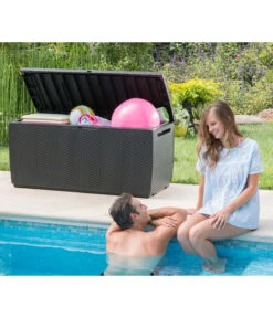 Keter Aufbewahrungsbox Capri, 305 Liter, Ca. B123/H57/T53,5 Cm -Moderne Garten Mobel Geschaft 2190700 WE MO 003 KeterAufbewahrungsbox