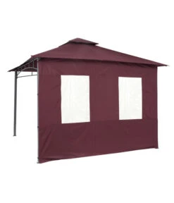 Tepro Seitenteilset Für Gartenpavillon Lehua Und Waya -Moderne Garten Mobel Geschaft 2191054 WE FS 003 SeitenteilsetLehuaWayaburgund 1