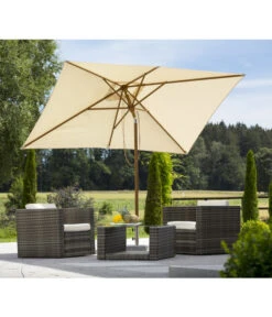 Schneider Classics Sonnenschirm Malaga, Rechteckig, Ca. B300/T200 Cm -Moderne Garten Mobel Geschaft 2452308 WE MO 001 Malaga200x300