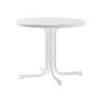 Sieger Klapptisch Boulevard Mecalit-Pro, Ø86/H72 Cm -Moderne Garten Mobel Geschaft 2544740 WE FS 001 KlapptischD86Marmorweiss