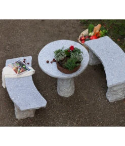 Dehner Granit-Tisch, Rund, Ca. Ø75/H75 Cm -Moderne Garten Mobel Geschaft 2741676 WE MO 002 GranitTischrund75cm