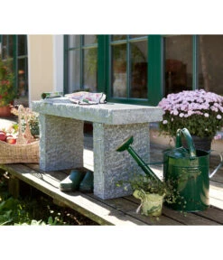 Dehner Granit-Gartenbank, 2-Sitzer -Moderne Garten Mobel Geschaft 2789402 WE MO 002 GranitGartenbank