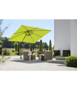 Schneider Classics Ampelschirm Rhodos Junior, Quadratisch, Ca. B270/T270 Cm -Moderne Garten Mobel Geschaft 2887933 WE MO 001 SchirmRhodosJuniorGruen