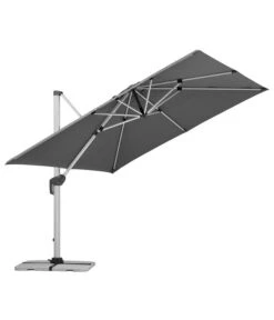 Schneider Premium Ampelschirm Monaco, Granitgrau, Quadratisch, Ca. B300/T300 Cm -Moderne Garten Mobel Geschaft 2887982 WE DE 002 SchirmMOnaco300x300