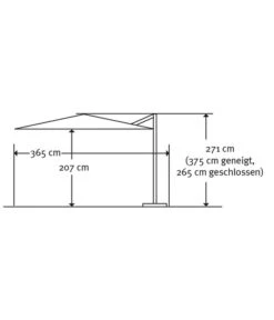 Schneider Premium Ampelschirm Monaco, Granitgrau, Quadratisch, Ca. B300/T300 Cm -Moderne Garten Mobel Geschaft 2887982 WE DE 008 SchirmMOnaco300x300