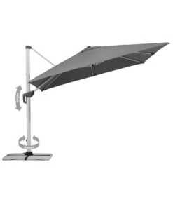 Schneider Premium Ampelschirm Monaco, Granitgrau, Quadratisch, Ca. B300/T300 Cm -Moderne Garten Mobel Geschaft 2887982 WE FS 001 Monaco