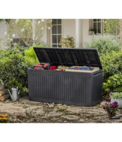 Keter Aufbewahrungsbox Comfy, 270 Liter, Ca. B116,7/H57/T44,7 Cm -Moderne Garten Mobel Geschaft 3128733 WE MO 002 KeterAufbewahrungsbox