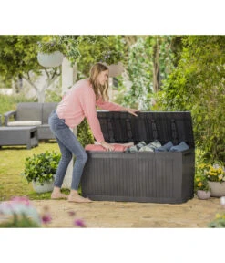 Keter Aufbewahrungsbox Comfy, 270 Liter, Ca. B116,7/H57/T44,7 Cm -Moderne Garten Mobel Geschaft 3128733 WE MO 004 KeterAufbewahrungsbox
