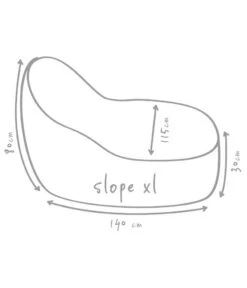 Outbag Outdoor-Sitzsack Slope XL Skin -Moderne Garten Mobel Geschaft 3466166 WE DE 002 SlopeSkinKieselXl