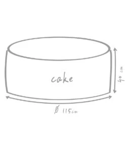 Outbag Outdoor-Sitzsack Cake Fabric -Moderne Garten Mobel Geschaft 3491230 WE DE 002 CakePlusMud