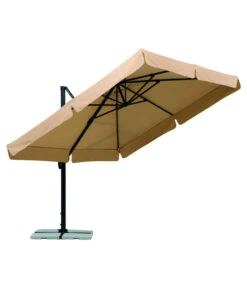 Schneider Classics Sonnenschirm Rhodos, Holzoptik, Quadratisch Ca. B300/T300 Cm -Moderne Garten Mobel Geschaft 3927571 BildD 001 SchneiderSonnenschirmRhodosAmpelschirmRhodosNatur