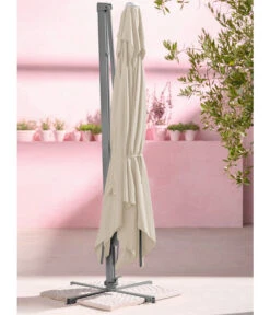 Dehner Ampelschirm Zypern, Quadratisch, Ca. B300/T300 Cm -Moderne Garten Mobel Geschaft 4055109 WE MO 002 AmpelschirmZypernCremeNeu