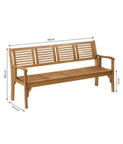Dehner Klappbank Douglas, 4-Sitzer -Moderne Garten Mobel Geschaft 4069431 WE BG 001 DehnerKlappbankDouglas4Sitzer