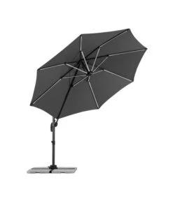 Schneider Schirm Rhodos Blacklight, Rund, Ca. Ø300 Cm -Moderne Garten Mobel Geschaft 4076485 WE FS 004 RhodosBlacklight