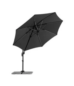 Schneider Schirm Rhodos Blacklight, Rund, Ca. Ø300 Cm -Moderne Garten Mobel Geschaft 4076485 WE FS 005 RhodosBlacklight