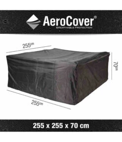 AeroCover Loungesethülle Quadratisch, 255x255x70 Cm -Moderne Garten Mobel Geschaft 4124103 WE FS 001 AtmungsaktiveSchutzhuellefuerLoungeSets255x255x70cm