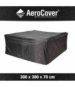 AeroCover Loungesethülle Quadratisch, 300x300x70 Cm -Moderne Garten Mobel Geschaft 4124178 WE FS 001 AtmungsaktiveSchutzhuellefuerLoungeSets300x300x70cm