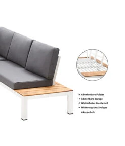 Dehner Aluminium-Lounge Malibu, 2-teilig -Moderne Garten Mobel Geschaft 4209870 WE IG 001 DehnerAluLoungeMalibu