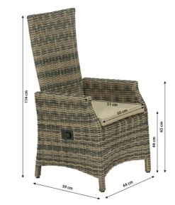 Dehner Geflechtsessel Siena, Braun Meliert -Moderne Garten Mobel Geschaft 4209961 WE BG 001 GeflechtsesselSiena