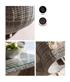 Dehner Geflechtlounge Avani, 4-teilig -Moderne Garten Mobel Geschaft 4209987 WE IG 001 DehnerGeflechtloungeAvani