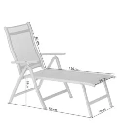 Dehner Gartenliege Chicago, Ca. B70/H72/T180 Cm 12 Dehner Gartenliege Chicago, Ca. B70/H72/T180 Cm -Moderne Garten Mobel Geschaft 4210258 WE FS 001 SkizzeLiegeChicagoNE