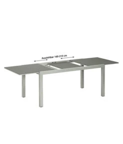 Dehner Ausziehtisch Chicago, Ca. B160-210/H74/T90 Cm -Moderne Garten Mobel Geschaft 4210381 WE IG 001 DehnerTischChicago