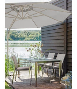 Dehner Ampelschirm Zypern, Rund, Ca. Ø 300 Cm -Moderne Garten Mobel Geschaft 4212171 WE MO 001 AmpelschirmZypernHellbraunNeu