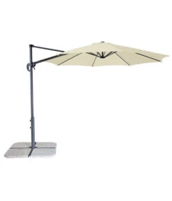Derby Pendelschirm Ravenna Smart, Rund, Ca. Ø300 Cm -Moderne Garten Mobel Geschaft 4328860 WE FS 001 derbyAmpelschirmRavennaSmart300natur