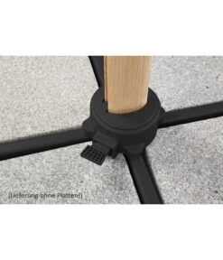 Schneider Ampelschirm Rhodos Twist Woody, Anthrazit, Rechteckig, Ca. B300/T360 Cm -Moderne Garten Mobel Geschaft 4355640 WE DE 005 RhodosTwistWoody