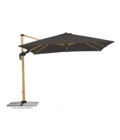 Schneider Ampelschirm Rhodos Twist Woody, Anthrazit, Rechteckig, Ca. B300/T360 Cm -Moderne Garten Mobel Geschaft 4355640 WE FS 001 RhodosTwistWoody