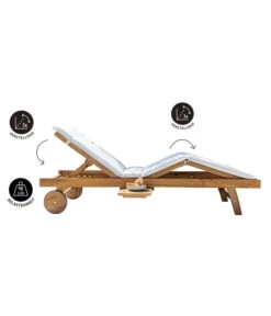 Dehner Rollliege Ravenna, Ca. B70/H89/T200 Cm -Moderne Garten Mobel Geschaft 4407086 WE FS 003 RollliegeRavenna