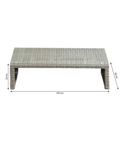 Dehner Geflecht-Lounge Rom, 4-teilig -Moderne Garten Mobel Geschaft 4407334 WE BG 003 DehnerGeflechtLoungeRom