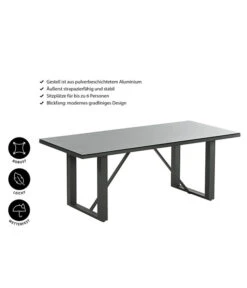 Dehner Alutisch Monaco, Ca. B200/H73/T90 Cm 11 Dehner Alutisch Monaco, Ca. B200/H73/T90 Cm -Moderne Garten Mobel Geschaft 4424891 WE IG 001 TischMonaco