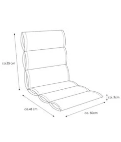 KETTtex Niederlehnerpolster Kiruna, Ca. B103/H3/T50 Cm -Moderne Garten Mobel Geschaft 4448999 WE FS 004 Kiruna