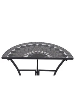 Siena Garden Mosaiktisch Como Halbrund, Ca. B35/H71/T70 Cm -Moderne Garten Mobel Geschaft 4498796 WE DE 001 TischComoH71cm