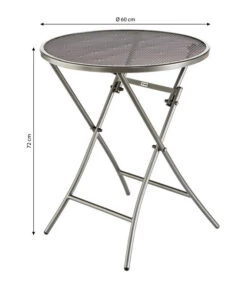 MWH Klapptisch Cafe Latte, Ca. Ø60/H72 Cm -Moderne Garten Mobel Geschaft 5311956 WE BG 001 MwhKlattpischCafeLateKlapptischCafeLate60CmEGrau