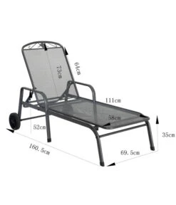 MWH Gartenliege Savoy, Ca. B81/H52/T187 Cm -Moderne Garten Mobel Geschaft 5312897 WE BG 001 MWHLiegeSavoy