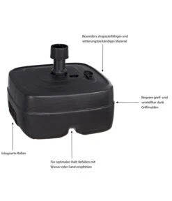 Kunststoff-Schirmständer Mit Rollen, Anthrazit, 45 Liter 7 Kunststoff-Schirmständer Mit Rollen, Anthrazit, 45 Liter -Moderne Garten Mobel Geschaft 5347992 WE IG 001 SchneiderKunststoffSchirmstaenderPvcStaender45LAnthraz