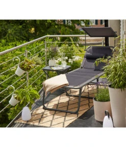 Siena Garden Campingliege Premium, Anthrazit, Ca. B69/H43/T200 Cm -Moderne Garten Mobel Geschaft 6603047 WE MO 001 SienaGardenCampingliegePremiumAnthrazit