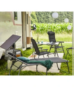 Siena Garden Campingliege Premium, Anthrazit, Ca. B69/H43/T200 Cm -Moderne Garten Mobel Geschaft 6603047 WE MO 002 SienaGardenCampingliegePremiumAnthrazit