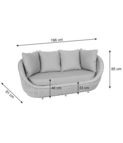 Dehner Lounge Bari, 2-teilig -Moderne Garten Mobel Geschaft 6657381 WE BG 001 DehnerLoungeBari