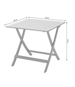 Dehner Klapptisch Stavanger, Ca. B80/H75/T80 Cm -Moderne Garten Mobel Geschaft 6666499 WE BG 001 KlapptischStavanger