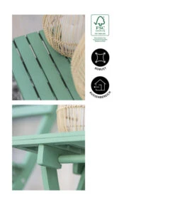 Dehner Klapphocker Stavanger, Ca. B45/H45/T42,6 Cm -Moderne Garten Mobel Geschaft 6666507 WE IG 002 KlapphockerStavangerGruen