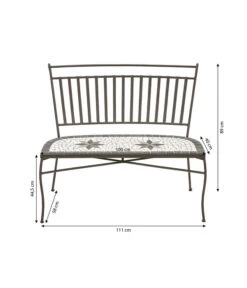 Dehner Mosaikbank Diana, 2-Sitzer 8 Dehner Mosaikbank Diana, 2-Sitzer -Moderne Garten Mobel Geschaft 6701791 WE IG 001 MosaikbankDiana